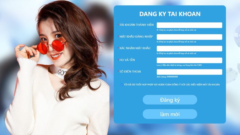 Các bước đăng ký 123B
