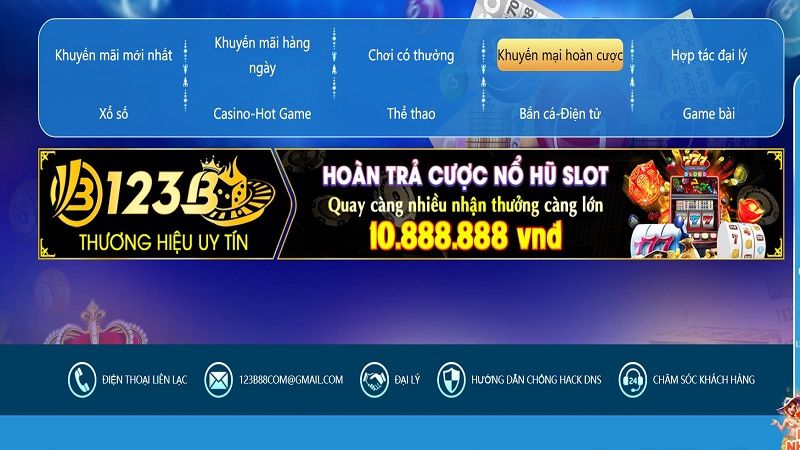 Tham gia nhiều khuyến mãi 123b