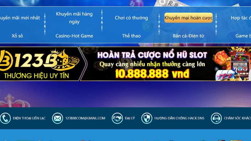 Khuyến mãi hoàn trả cược lên tới hàng triệu đồng