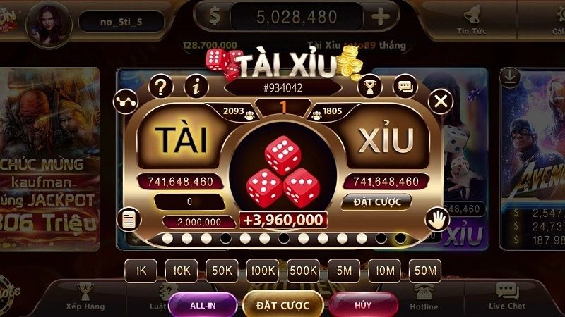 Luật chơi tài xỉu 123B khá đơn giản
