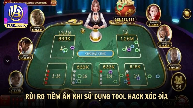 Rủi ro tiềm ẩn khi sử dụng tool hack xóc đĩa