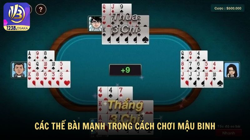 Các Thế Bài Mạnh Trong Cách Chơi Mậu Binh tại 123B